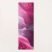 Blühendes lila Rot von Steifheit bis Fluidität Yogamatte (Rückseite)