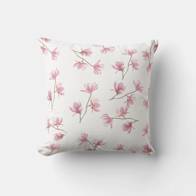 Blühendes Magnolias-Kissen Kissen (Vorderseite)