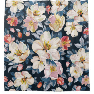 Blühendes Muster für Apfelbaum Duschvorhang