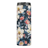 Blühendes Muster für Apfelbaum Thermosbecher (Rückseite)