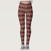 Blühendes Muster Leggings (Vorderseite)