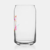 Blühendes mystisches florales Monogramm Dosenglas (Links)