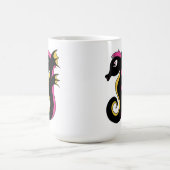 blühendes Neon-Seepferd Kaffeetasse (Mittel)