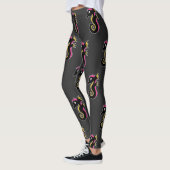 blühendes Neon-Seepferd Leggings (Links)