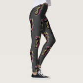 blühendes Neon-Seepferd Leggings (Rechts)