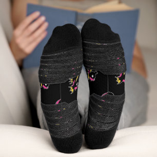 blühendes Neon-Seepferd Socken