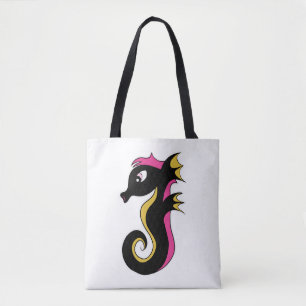 blühendes Neon-Seepferd Tasche