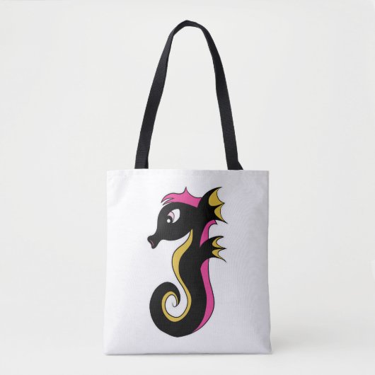 blühendes Neon-Seepferd Tasche (Vorderseite)