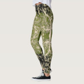 Blühendes Niederlassungs-Muster Leggings (Links)