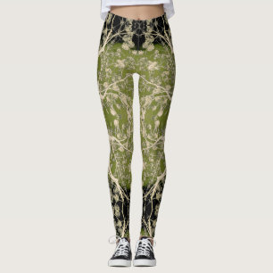 Blühendes Niederlassungs-Muster Leggings