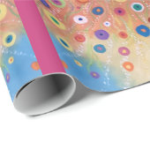 Blühendes Party Geschenkpapier (Rolleneckpunkt)