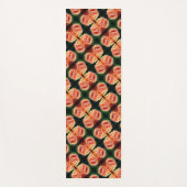 Blühendes Peach Rose Abstraktes Muster Yogamatte (Vorderseite)