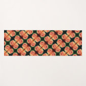 Blühendes Peach Rose Abstraktes Muster Yogamatte (Vorderseite (Horizontal))