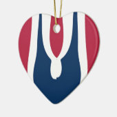 Blühendes Red Hakuna Matata Neuestes Geschenkdesig Keramik Ornament (Links)