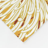 Blühendes Retro: unvollendete Kunst der Blumenschl Fleecedecke (Ecke)