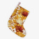 Blühendes Retro: unvollendete Kunst der Blumenschl Kleiner Weihnachtsstrumpf (Vorderansicht (hängend))