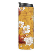 Blühendes Retro: unvollendete Kunst der Blumenschl Thermosbecher (Nach rechts gedreht)