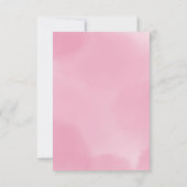 Blühendes rosa Brautparty Einladung (Rückseite)