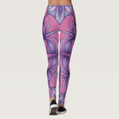Blühendes Rosa Leggings (Rückseite)