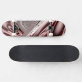 Blühendes rotes Fraktal Skateboard (Horizontal)