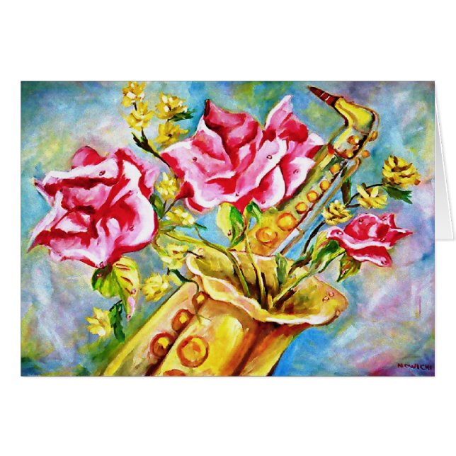 BLÜHENDES SAXOPHON (Vorderseite (Horizontal))