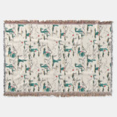 Blühendes Succulents-Muster Decke (Vorderseite)