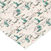 Blühendes Succulents-Muster Kurzer Tischläufer (Ecke)