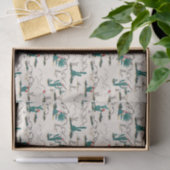 Blühendes Succulents-Muster Seidenpapier (Geschenk)