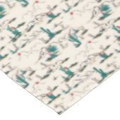 Blühendes Succulents-Muster Tischdecke (Schrägansicht)