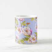 Blühendes Wasserfarbenmuster für die Apfelkirsche Kaffeetasse (Mittel)