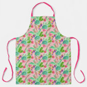 Blühendes Wasserfarbenmuster Schürze (Vorderseite)