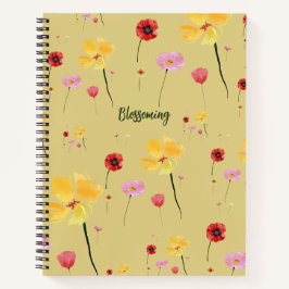 Blühmuster Notizblock