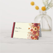 Blühtest Aquarellcreme Place C Platzkarte (Vorderseite)