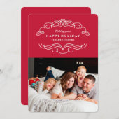 Blühtest Feiertagskarte (Vorne/Hinten)