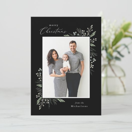 Blühtest Feiertagskarte (Stehend Vorderseite)