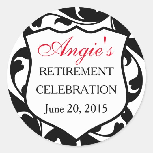 Blühtest von Wirbel Polizei-Abzeichen Runder Aufkleber (Vorderseite)