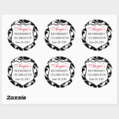 Blühtest von Wirbel Polizei-Abzeichen Runder Aufkleber (Blatt)