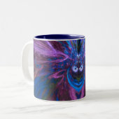 Bluiei Fraktal Face Art Tasse (Vorderseite Links)