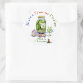 Bluies berühmter Jar of Pickles Runder Aufkleber (Tasche)