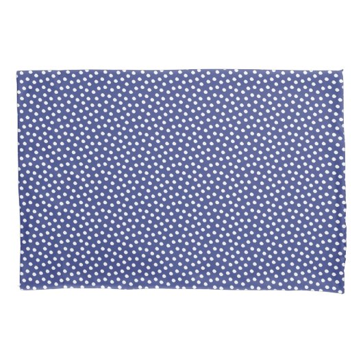 Bluing Blue Watercolor Dots Pillow Case Kissenbezug (Vorderseite)