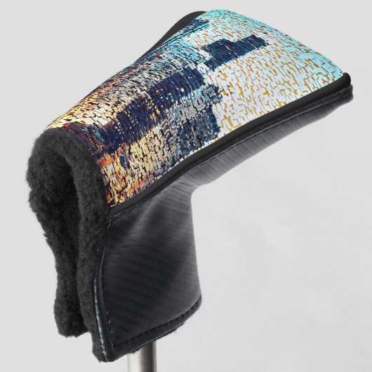 Bluisches Mosaik aus Großstadt Golf Headcover (3/4 Vorderseite)