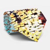 Bluisches Mosaik aus Großstadt Krawatte (Gerollt)