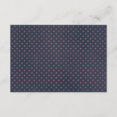 Bluish Chalkboard Elegante Blumenzwiebeldetails Begleitkarte (Rückseite)