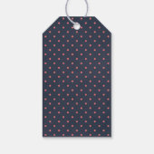 Bluish Chalkboard Floral Vielen Dank Geschenkanhänger (Rückseite)