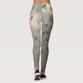 Bluish Floral Design Leggings (Rückseite)