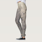 Bluish Floral Design Leggings (Links)