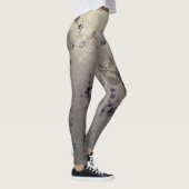 Bluish Floral Design Leggings (Rechts)