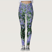 Bluish Floral Leggings (Vorderseite)