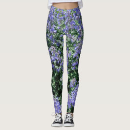 Bluish Floral Leggings