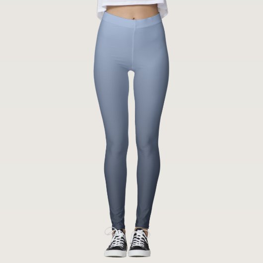 Bluish Gray Gradient Leggings (Vorderseite)